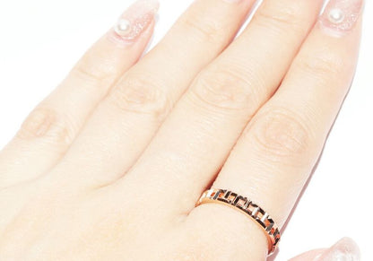 Tiffany & Co Ring 18K Pink Gold T True Narrow Ring Width 35mm (014in)