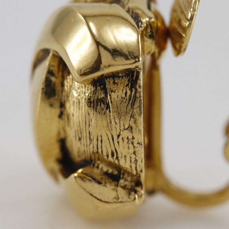 Chanel Coco Mark Vintage Gold Plated Ladies 11.2g Earrings