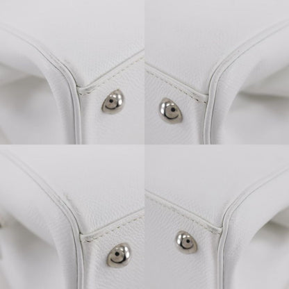 Hermes Paris Bombay PM Vaux Epson White □J Ladies Handbag