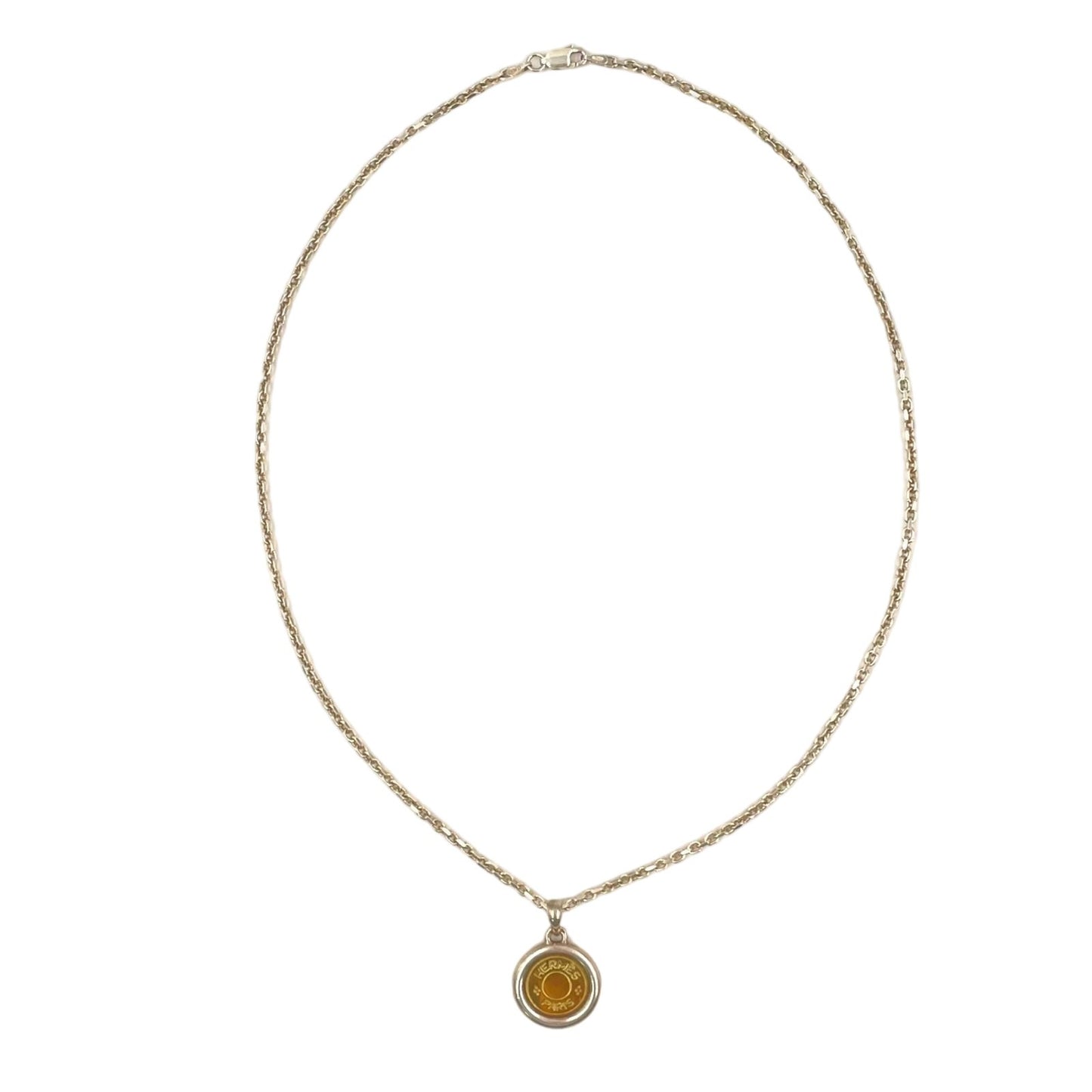 Hermes Series Metal Gold Silver Necklace