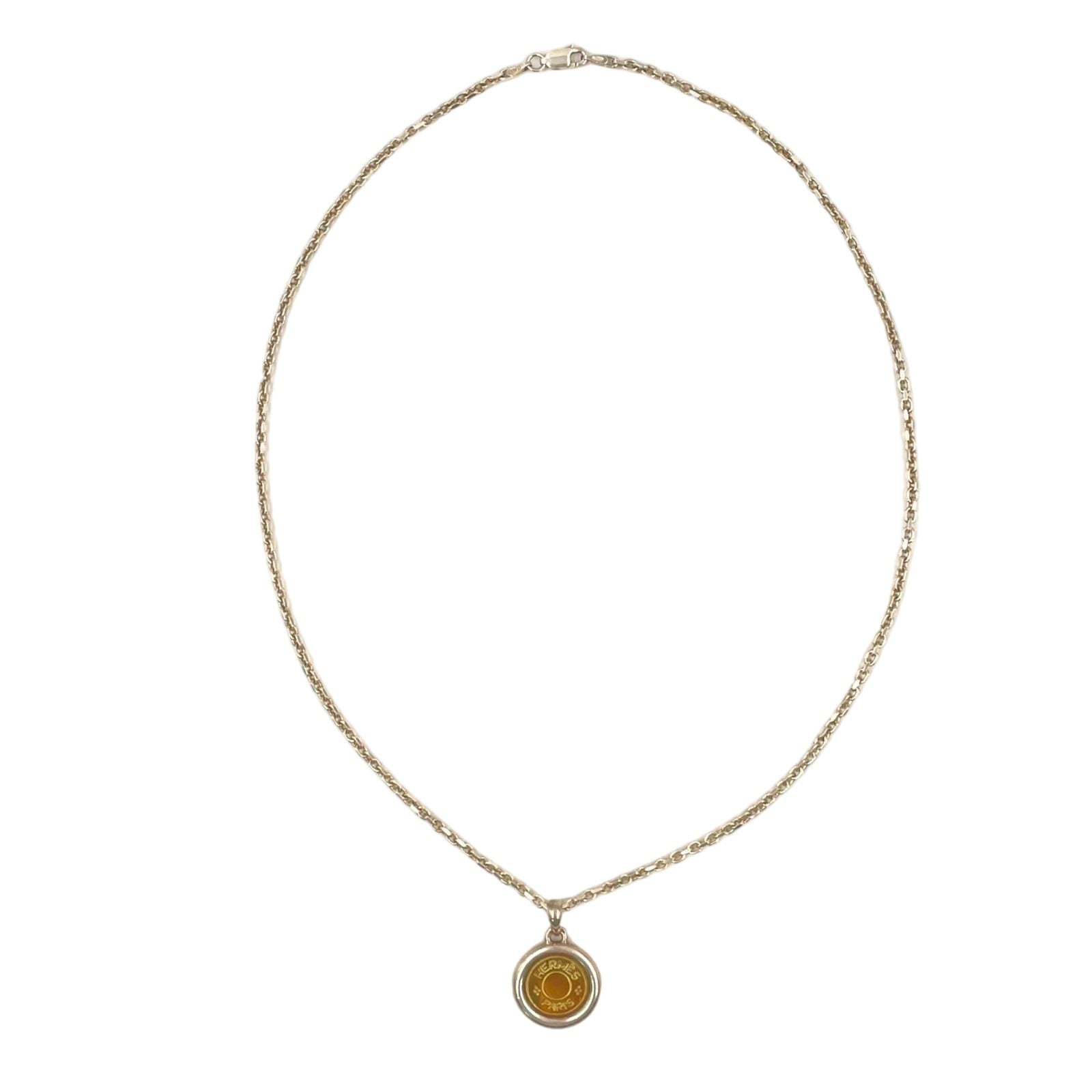 Hermes Series Metal Gold Silver Necklace