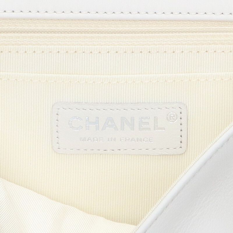 Chanel Elementary Chic Flap Lambskin Chain Shoulder Bag Women