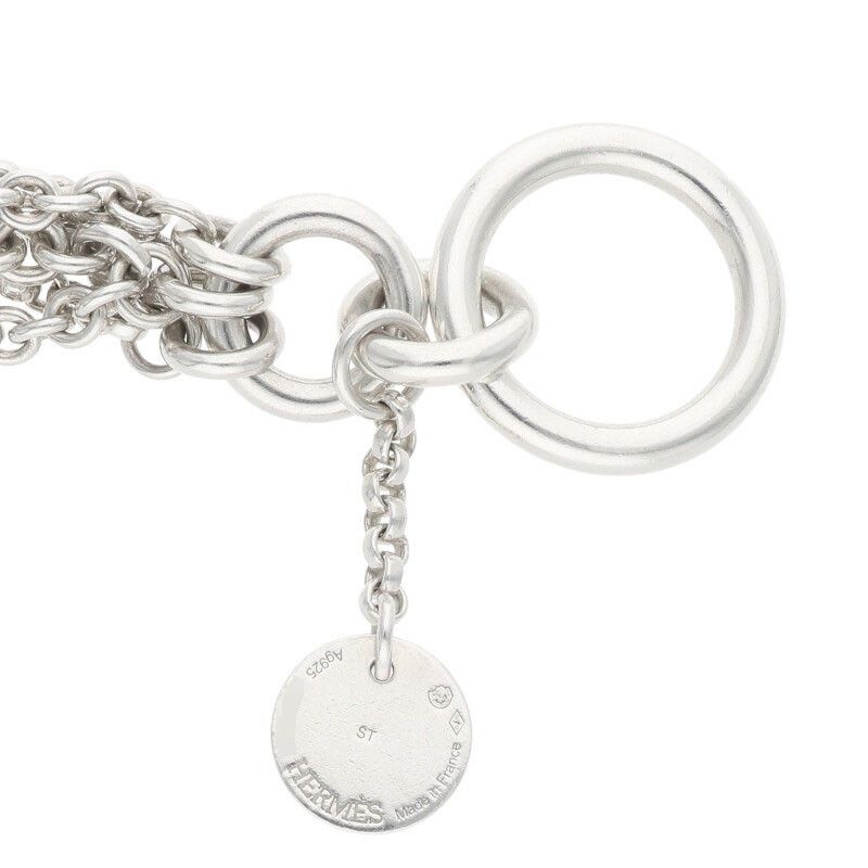 Hermes New Farandole Silver Bracelet Men's ST