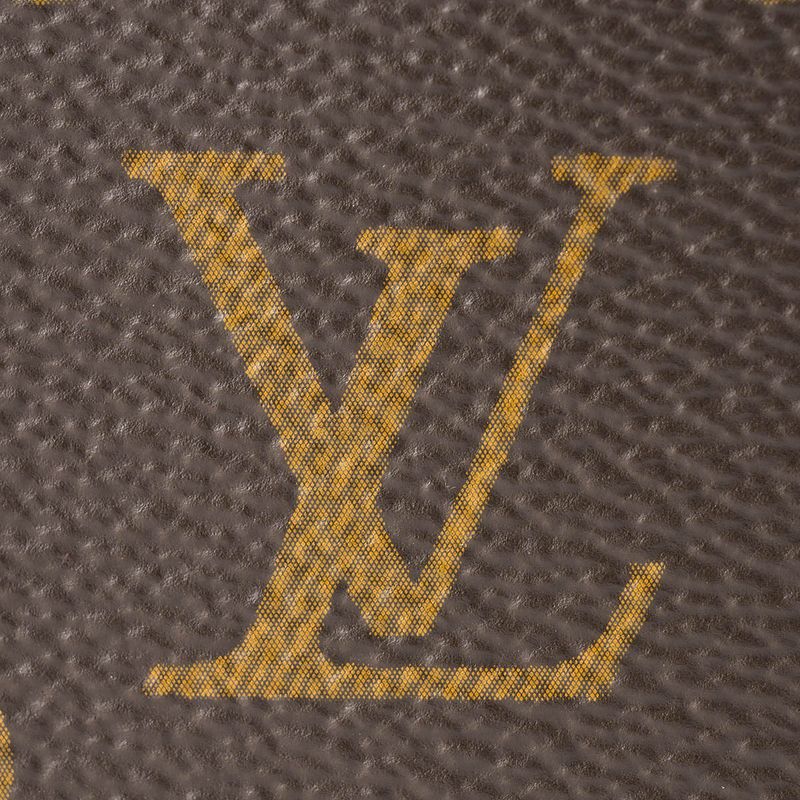 Louis Vuitton Card Case Organizer De Poche Brown/saffron Yellow