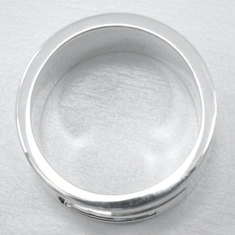 Gucci Branded G Wide Silver 925 12.5 Ladies 10.8g Ring