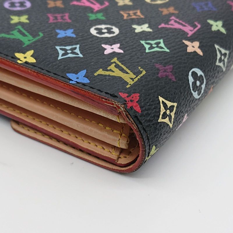 Louis Vuitton Multicolor Sarah Long Wallet Monogram Black Box Storage Bag