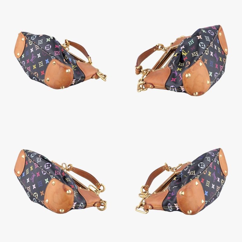 Louis Vuitton Judy PM Noir Black Monogram Multicolor M40258 Th5019