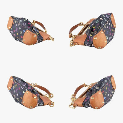 Louis Vuitton Judy PM Noir Black Monogram Multicolor M40258 Th5019