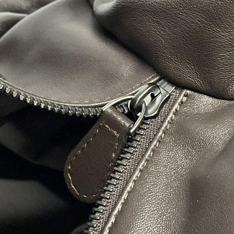 Bottega Veneta Intrecciato Dark Brown Leather Handbag