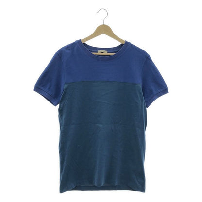 Bottega Veneta Cotton Bicolor Crew Neck T-shirt - 46 - Blue - Mens