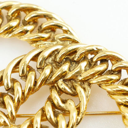 Chanel Chain Coco Mark Gold Plated Ladies 36.4g Brooch