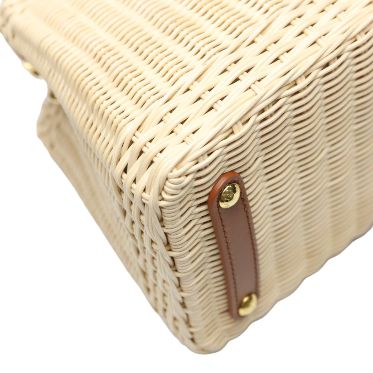 Louis Vuitton Capucines BB Leather Rattan Shoulder Bag