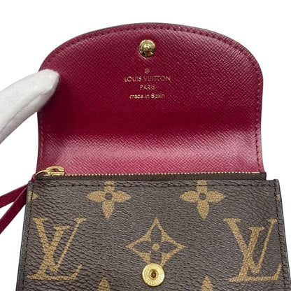 Louis Vuitton Coin Case Portmonnaie Rosalie M41939 Monogram Fuchsia Pink Louis