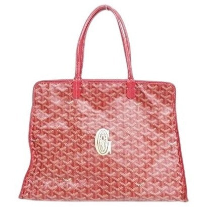 Goyard Goyardine Sac Chien Hardy PM Tote Bag Pet Carrier Purse & Pouch Red