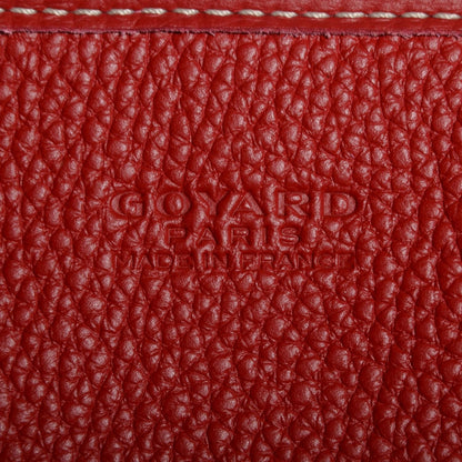 Goyard Goyardine Sac Chien Hardy PM Tote Bag Pet Carrier Purse & Pouch Red