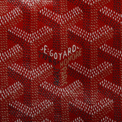 Goyard Goyardine Sac Chien Hardy PM Tote Bag Pet Carrier Purse & Pouch Red