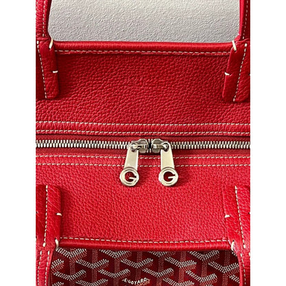 Goyard Goyardine Sac Chien Hardy PM Tote Bag Pet Carrier Purse & Pouch Red