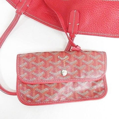 Goyard Goyardine Sac Chien Hardy PM Tote Bag Pet Carrier Purse & Pouch Red