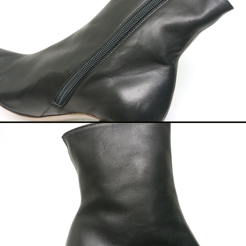Celine Short Boots 36 Black Heel Approx 8cm (3.15in)