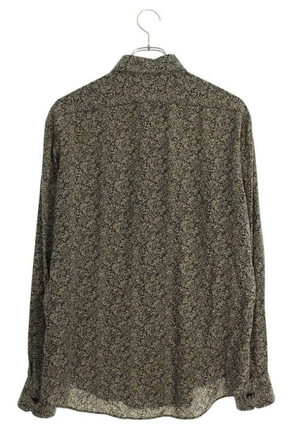 Celine 2c028570k Viscose Flower Print Long Sleeve Shirt Men's 39