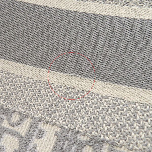 Christian Dior Tote Bag Book Tote Medium Canvas Gray Handbag Embroidery Oblique