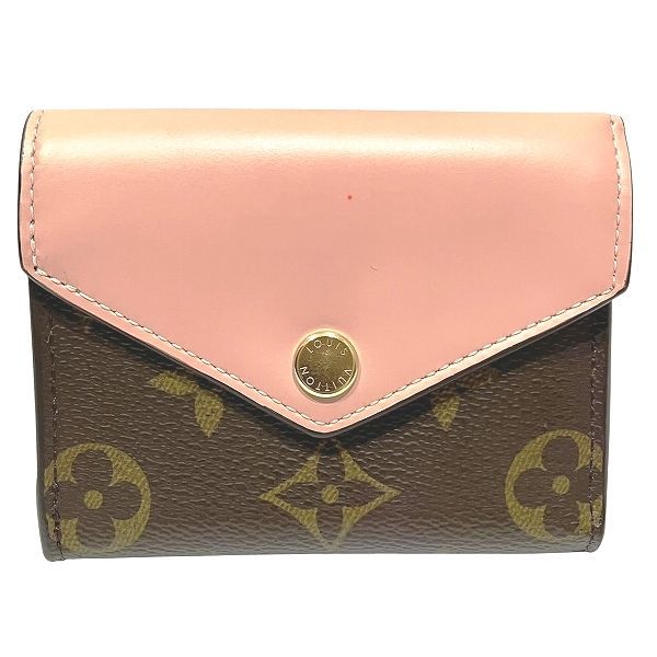 Louis Vuitton Monogram Portefeuille Zoe M62933 Rose Ballerine Trifold Wallet