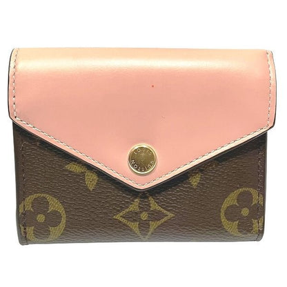 Louis Vuitton Monogram Portefeuille Zoe M62933 Rose Ballerine Trifold Wallet