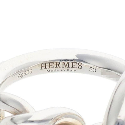 Hermes Croisette Silver Ring Men's 53 11