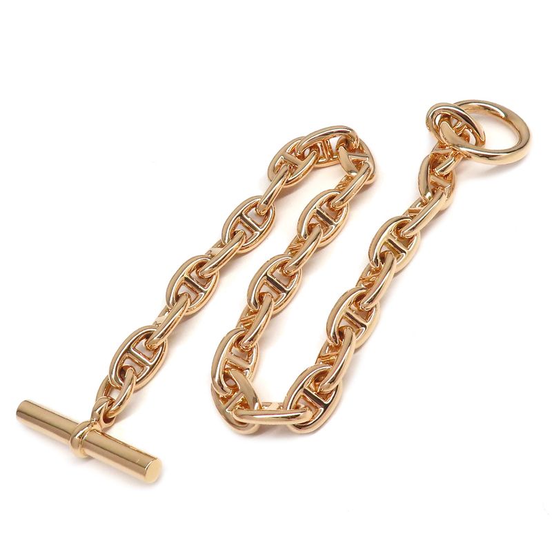 Hermes Bracelet Chaine D'ancre T PM 26 Frames 750pg Pink Gold 26 Links