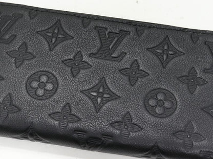 Louis Vuitton Round Zipper Long Wallet With Change Pocket Monogram Shadow Zippy