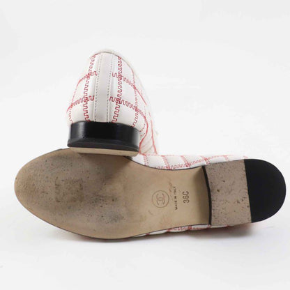 CHANEL 24P G45591 Ballerina Coco Mark Lambskin Flat Shoes/ballet Shoes With