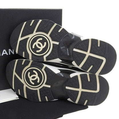 Super With Box Chanel 2023 Item G38750 Coco Mark Suede Socks Sneakers Shoes 38