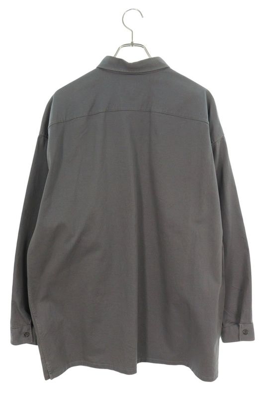 Prada Sc611 Triangle Plate Long Sleeve Shirt Men's M