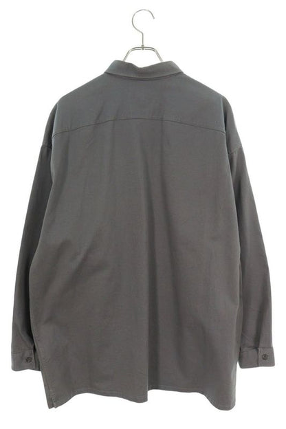 Prada Sc611 Triangle Plate Long Sleeve Shirt Men's M