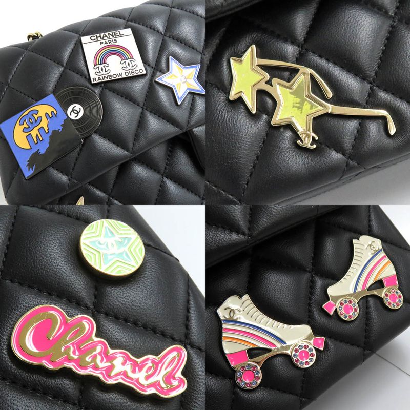 Chanel Matelasse 25 Double Flap Chain Shoulder Bag 2024 Cruise Badge