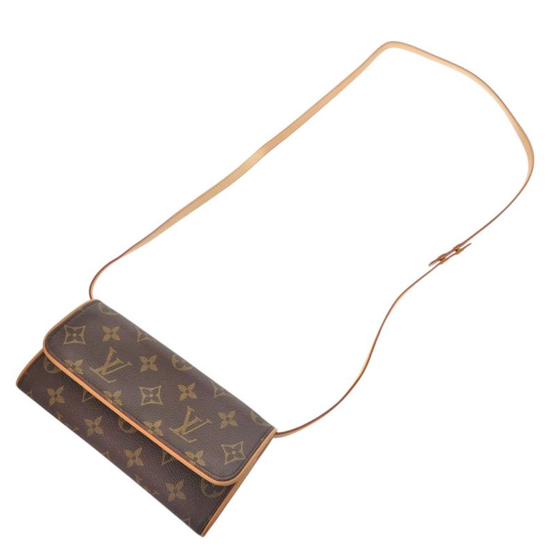 Louis Vuitton Pochette Twin PM Monogram M51854 Shoulder Bag LV 1047 Louis