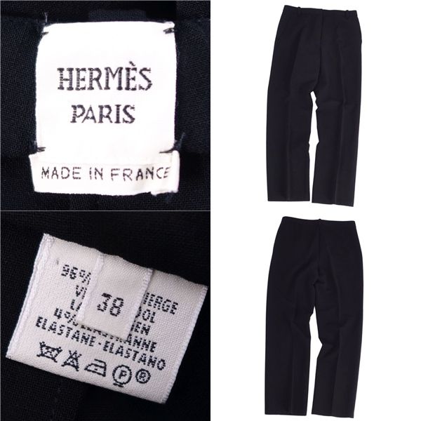 Hermes Pants Long Pants Wool Bottoms Women
