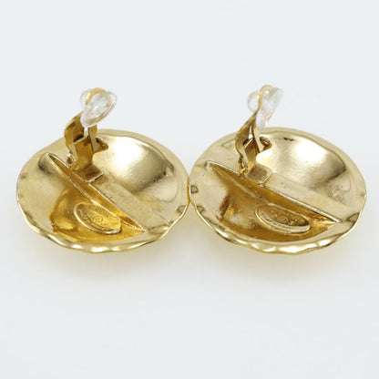 Chanel Coco Mark Matelasse Vintage Gold Plated 23 Ladies 41.9g Earrings