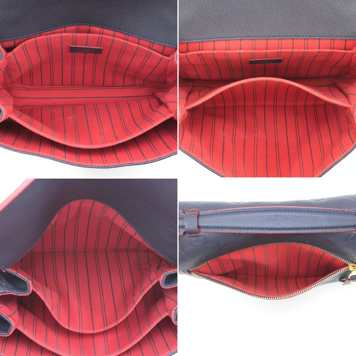 Louis Vuitton Monogram Plant Pochette Metis MM 2way Shoulder Bag M44071 Navy