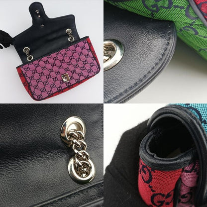Guccigg Marmont Red X Blue X Pink Fabric 443497 G034759121