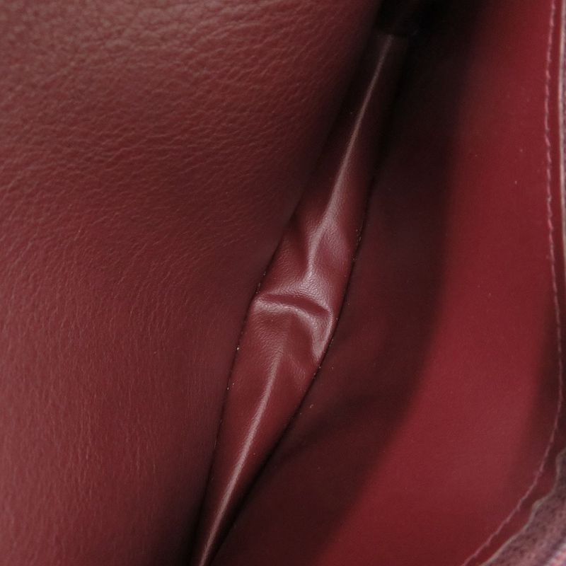 Cartier Calf Leather Bordeaux Long Wallet Red 0992 Cartier