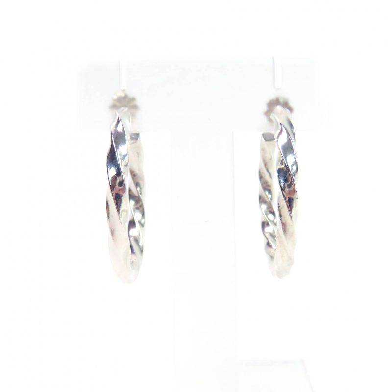 Tiffany & Co Tiffany & Co Volume Twisted Edge Hoop Earrings