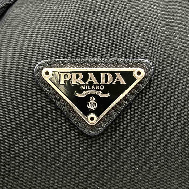 Prada Backpack Daypack Black Nylon Women Men Fashion
