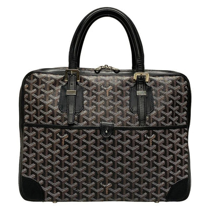 Goyard Business Bag Diplomat Black×brown×white Leather