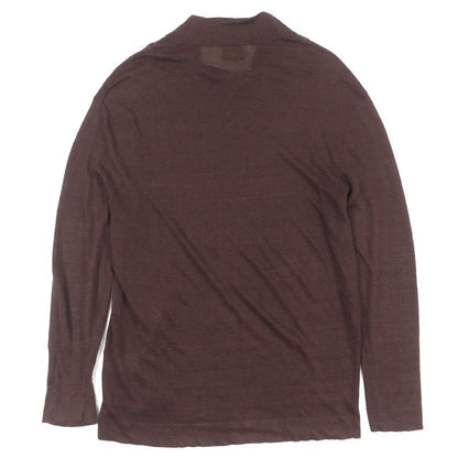 Hermes 21SS Linen Silk Bottle Neck Light Hand Summer Knit Cut And Sewn Dark