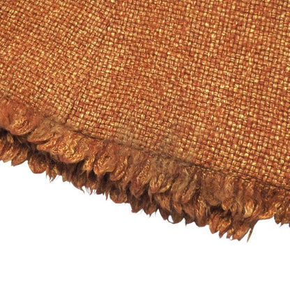 Chanel Skirt Size 34 01A CC Coco Mark Wood Button Tweed Fringe Knee Length Wrap