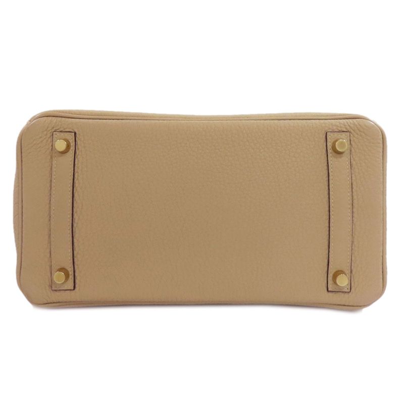 Hermes Birkin 30 Trench Gold Hardware Handbag Taurillon Women