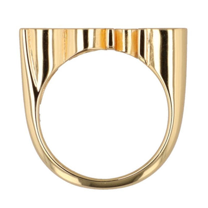 Gucci 773855 Logo Ring Men's M 15.5