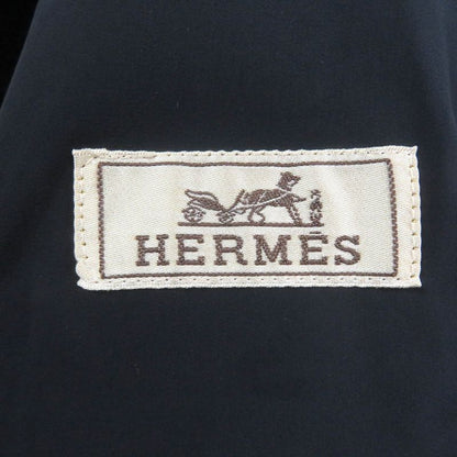 Hermes 23AW Cashmere Blend Windowpane Padded Double Breasted Coat Patted Coat