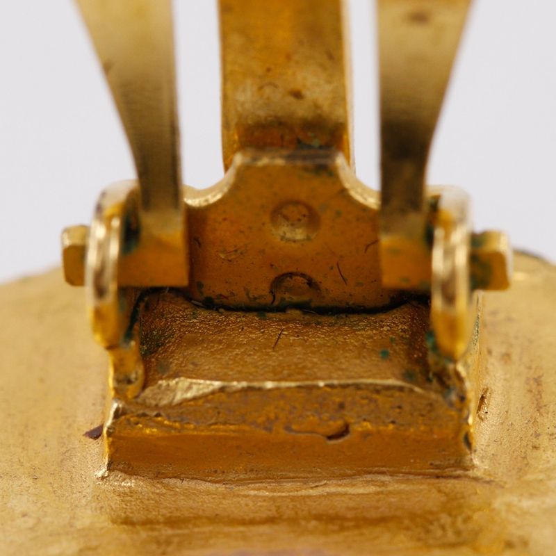 Chanel Triple Coco Mark Vintage Gold Plated And Faux Pearl 94A Ladies 29.4g